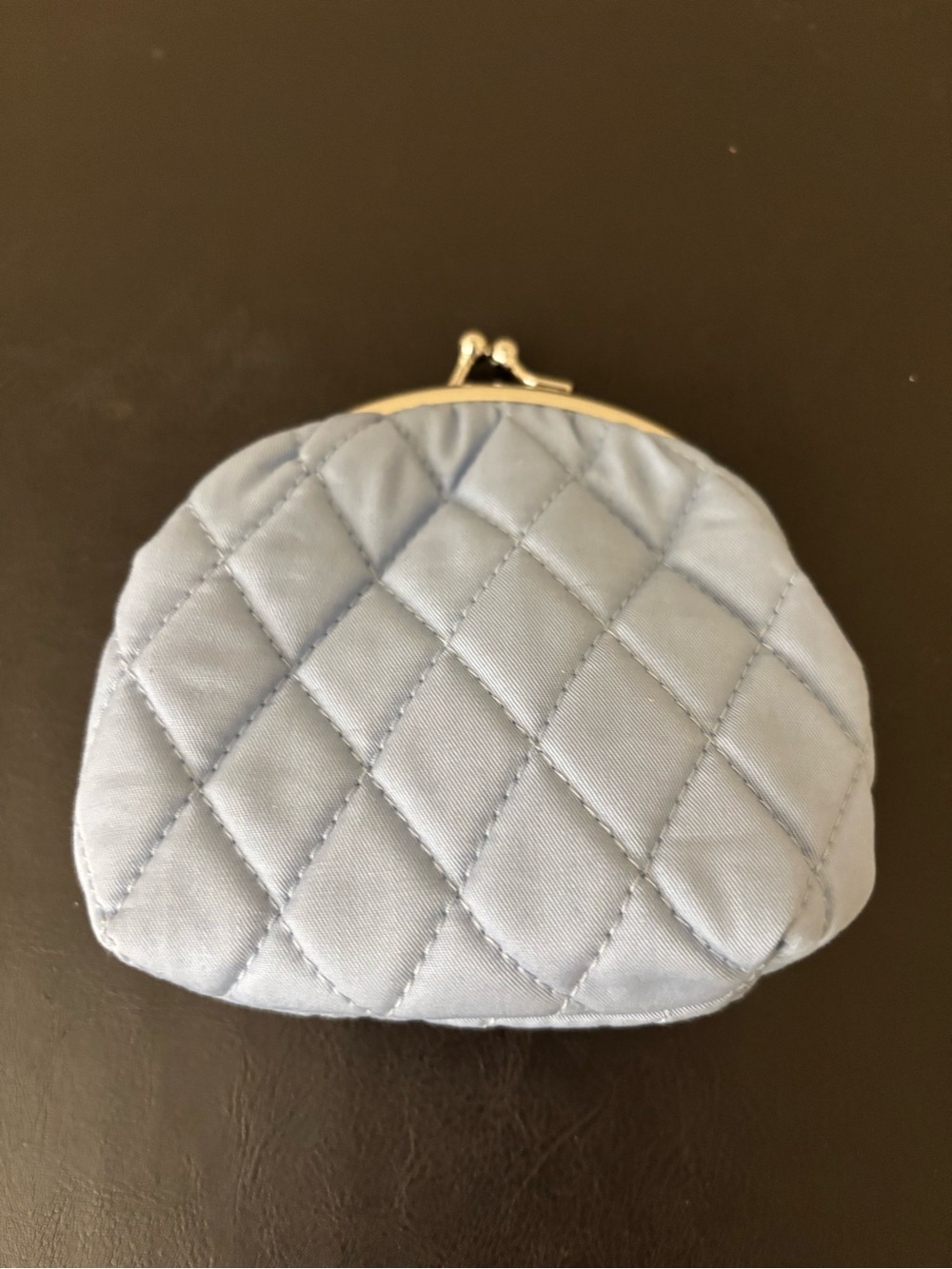 Quilted Light Blue Vera Bradley Coin Purse